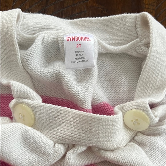 Great🎉 Condition GYMBOREE Striped and Navy Sweater Dresses Girls 2T - Picture 4 of 7
